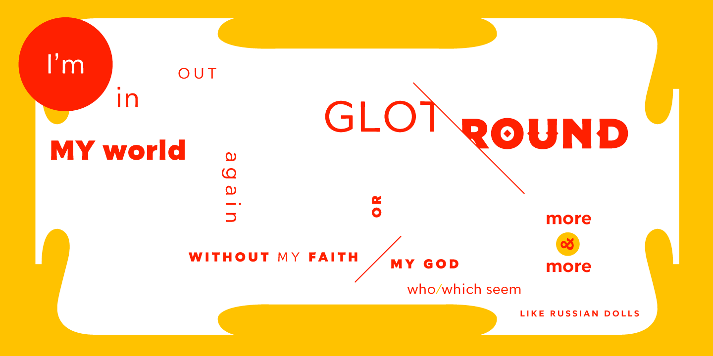 Пример шрифта Glot Round #8